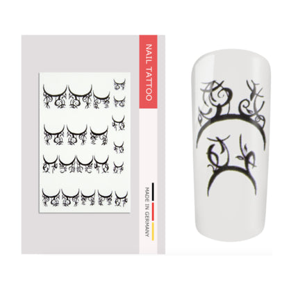 Nailart Tattoo French Ornamente