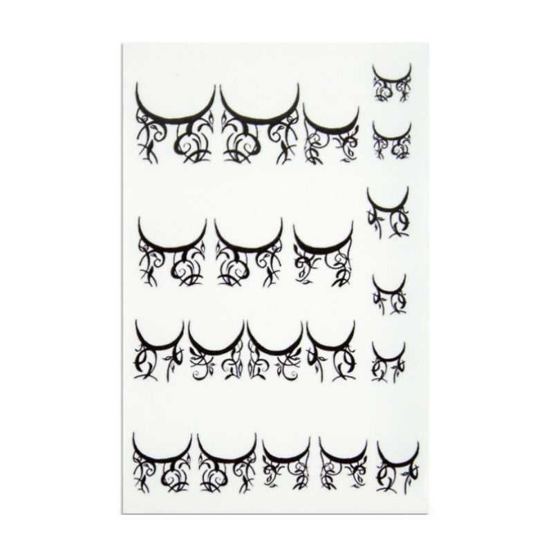Nailart Tattoo French Ornamente