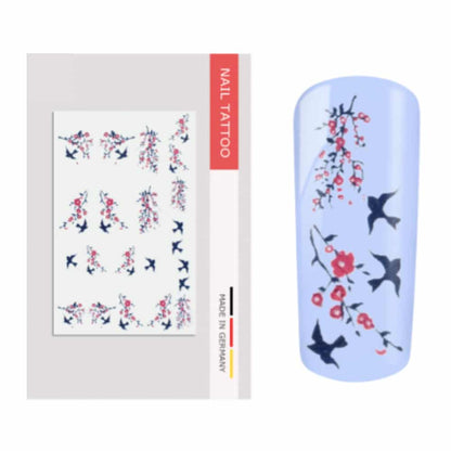 Nailart Tattoo Frühling Kirschblüten