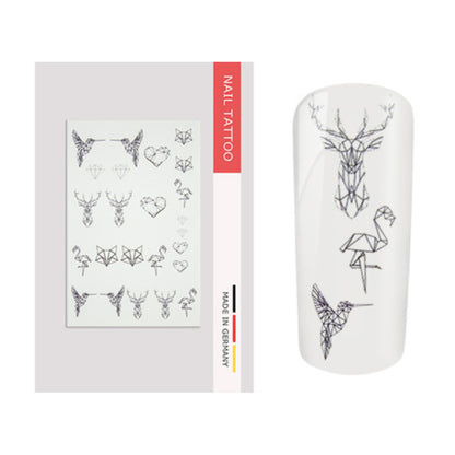 Nailart Tattoo Geometrie Frühling