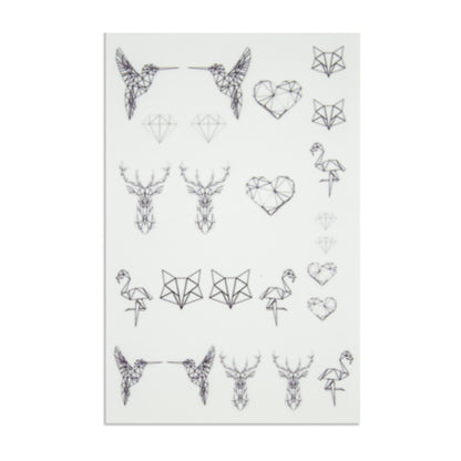 Nailart Tattoo Geometrie Frühling