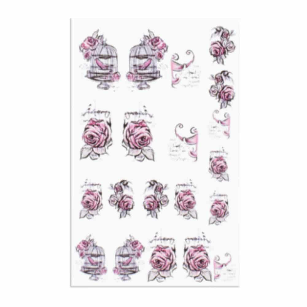 Nailart Tattoo Rose Ornament