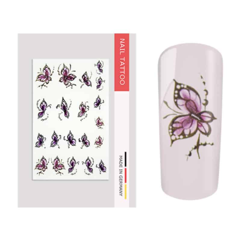 Nailart Tattoo Schmetterling I