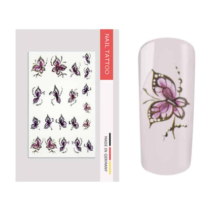 Nailart Tattoo Schmetterling I