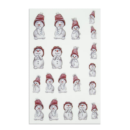 Nailart Tattoo Schneemann