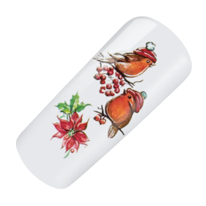 Nailart Tattoo Vogel Winter