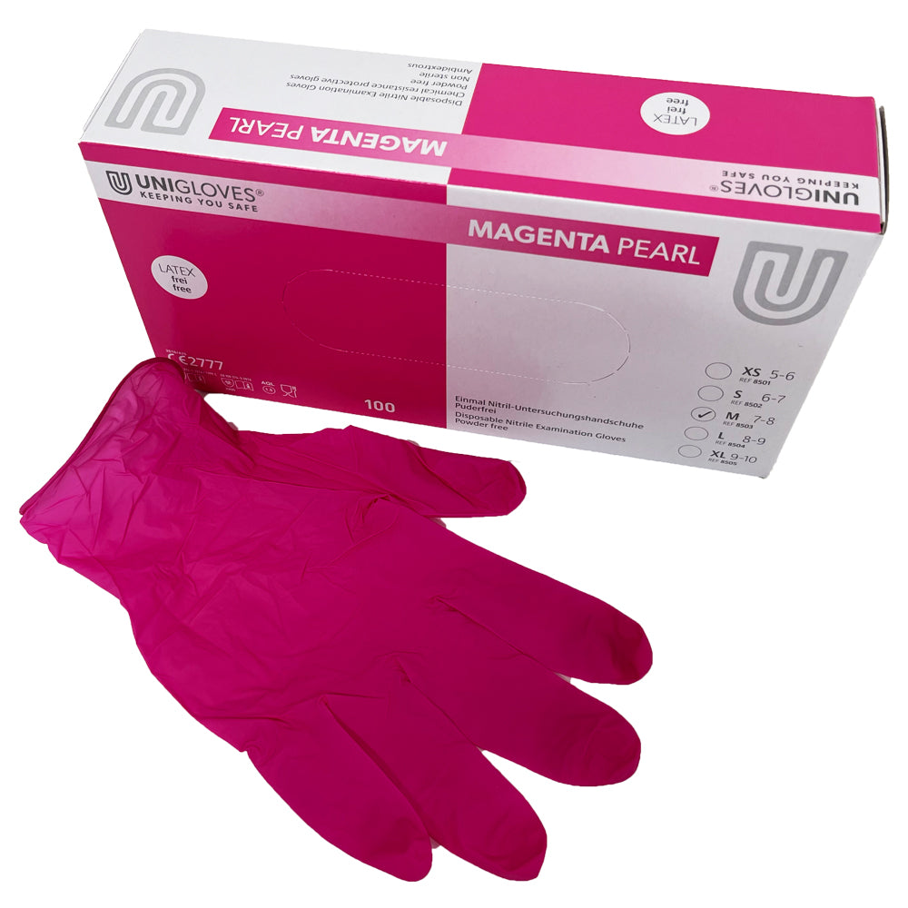 Pink Nitrile Gloves
