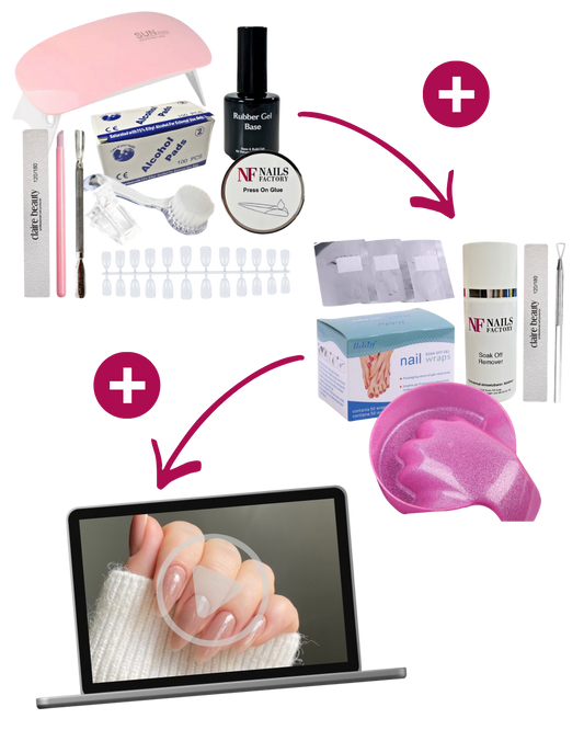 Press On komplett Set – Starter, Remover & Online-Schulung