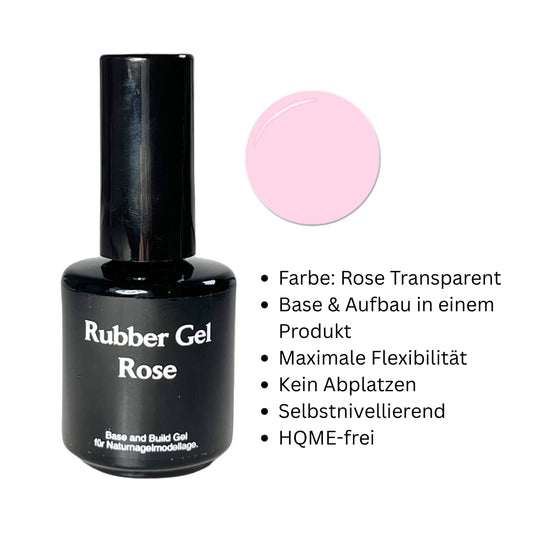 Rubber Base Gel Rose 14ml