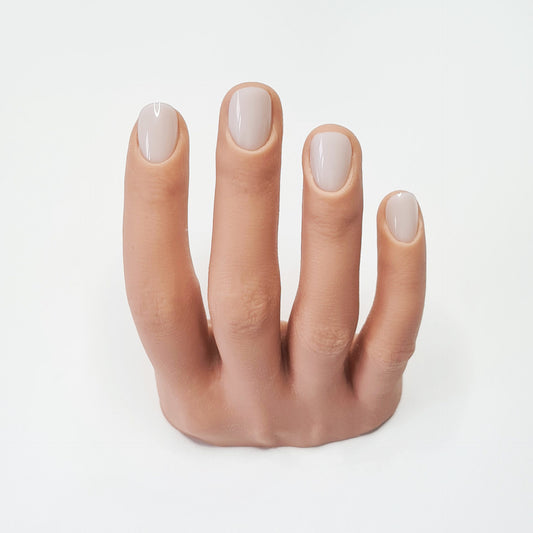 Movable silicone hand