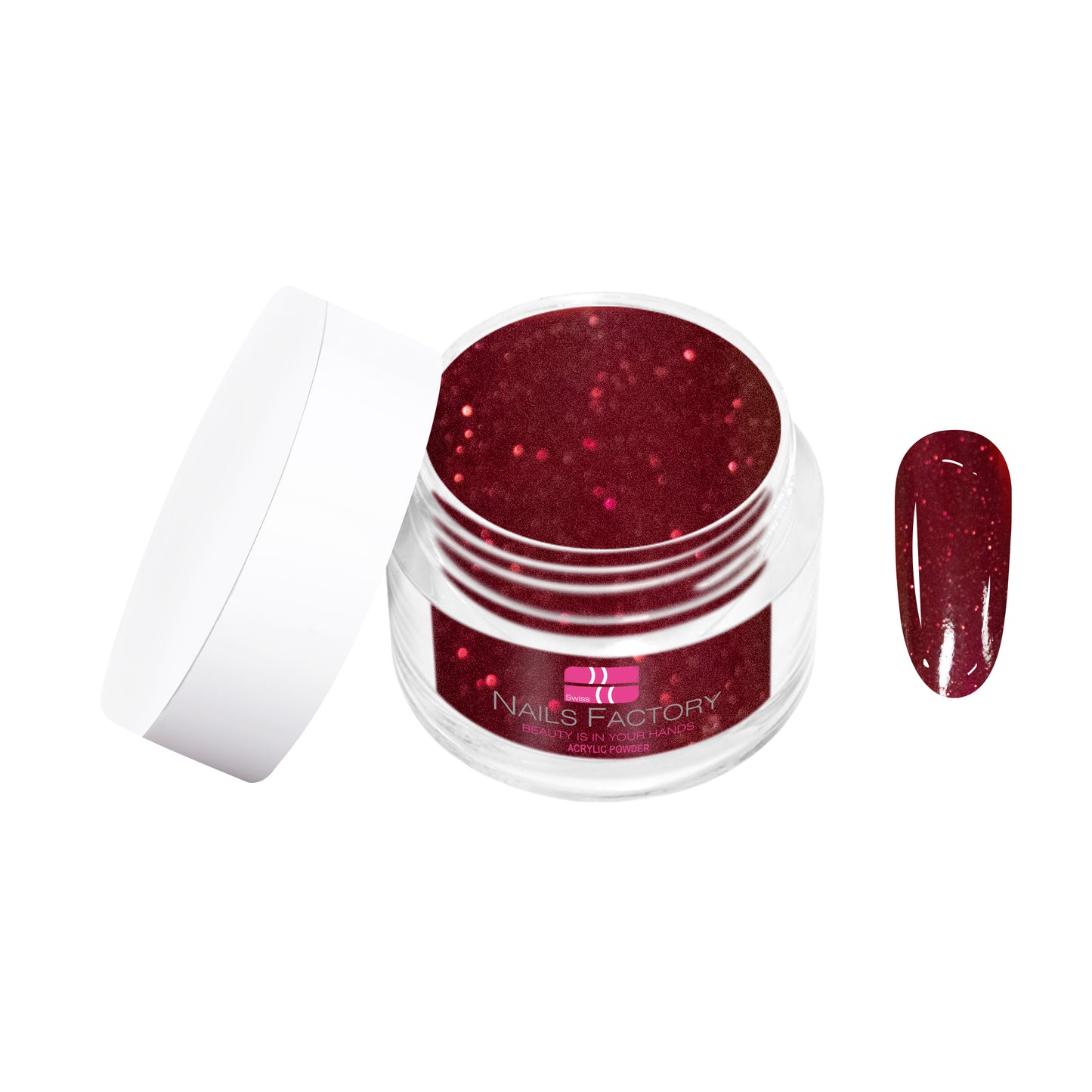 Acryl Puder Glitter Red Nr. 198 15g