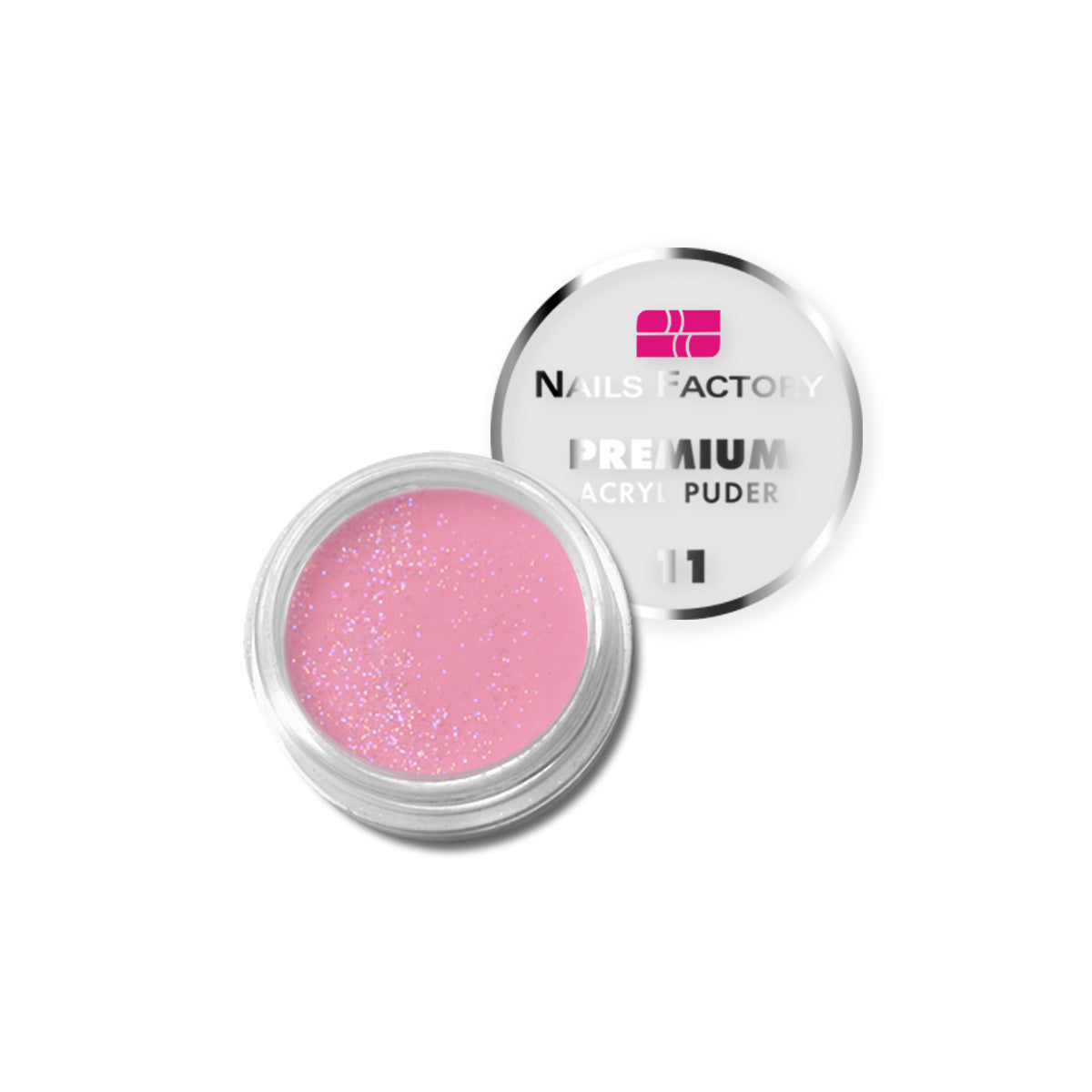 Acryl Puder Pink Glitzer 15g