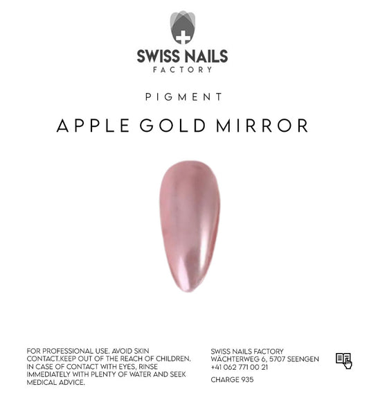 Apple gold mirror pigment - Rose gold M01