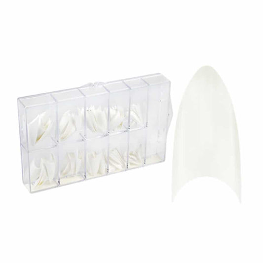 Stiletto Tips Box 100Stk. #Mix Weiss