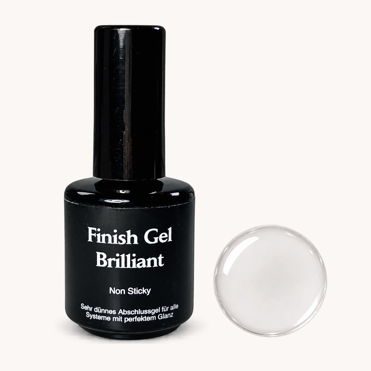 Finish Gel Brilliant von claire beauty mit farblosem Glanzpunkt