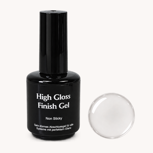 High Gloss Finish Gel von claire beauty mit farblosem Glanzpunkt