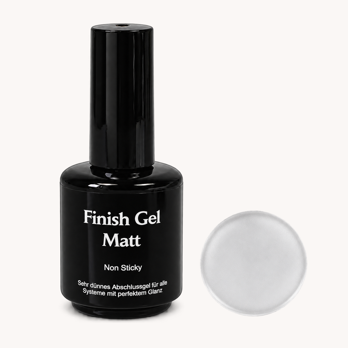 Finish Gel Matt von claire beauty mit mattem farblosem Punkt