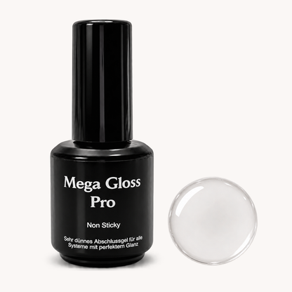 Finish Gel Mega Gloss Pro von claire beauty mit farblosem Glanzpunkt