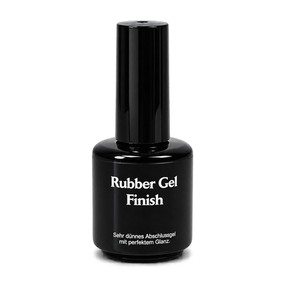 Rubber Gel Finish von claire beauty, schwarze 14-ml-Pinselflasche