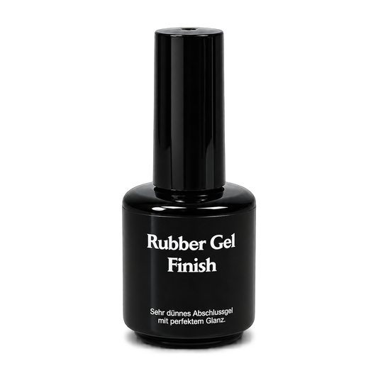 Rubber Gel Finish von claire beauty, schwarze 14-ml-Pinselflasche
