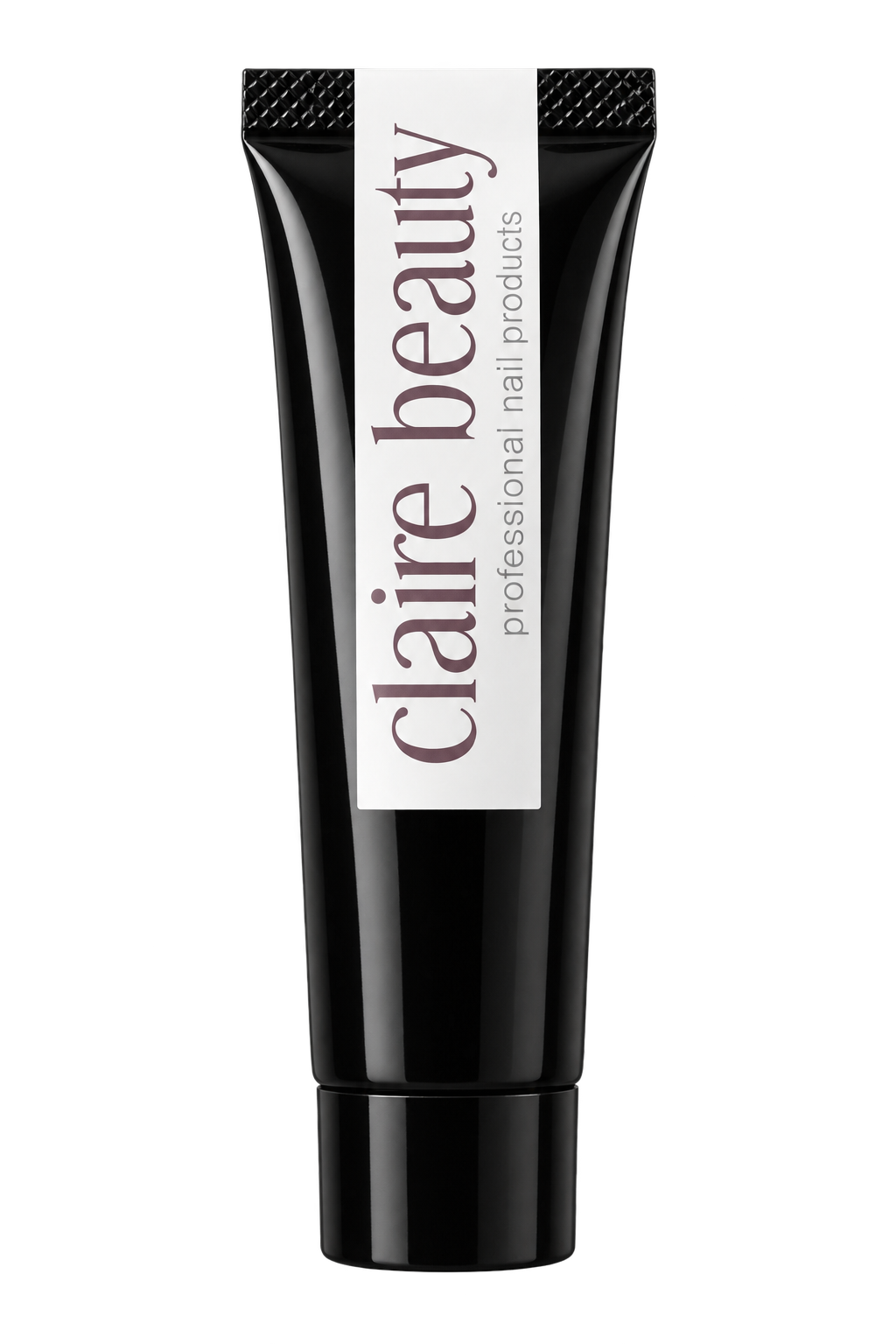 claire beauty Press On Glue Gel 15 g in schwarzer Tube mit weissem Etikett, freigestellt