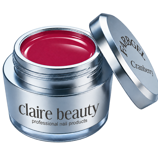 claire beauty Farbgel Cranberry im offenen Tiegel