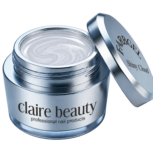 claire beauty Farbgel Shiny Cloud im offenen Tiegel