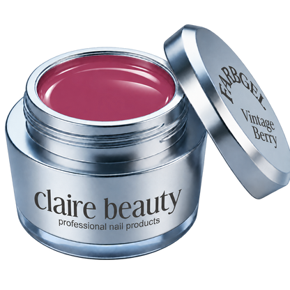 claire beauty Farbgel Vintage Berry im offenen Tiegel
