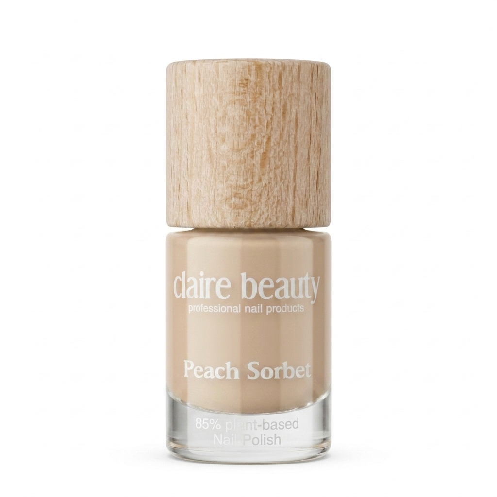 Green Plant Based Nagellack Peach Sorbet
