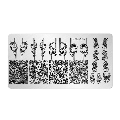 Nailart Stamping Schablone FG-187