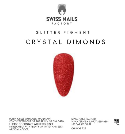 Crystal diamonds glitter - Red HS300F-6