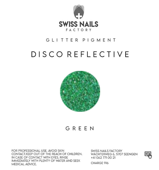 Disco reflective glitter - Green D06