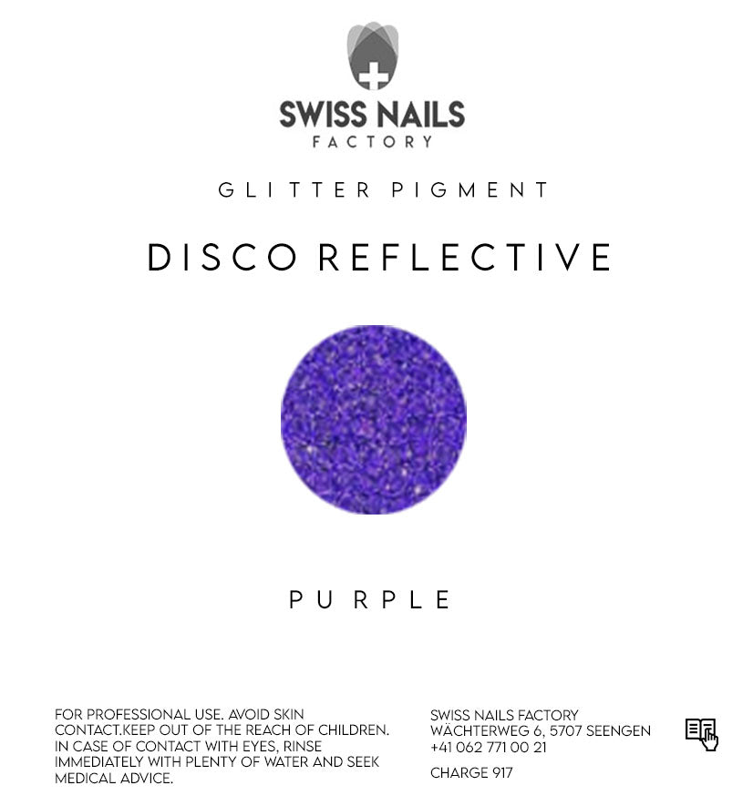 Disco reflective glitter - Purple D09