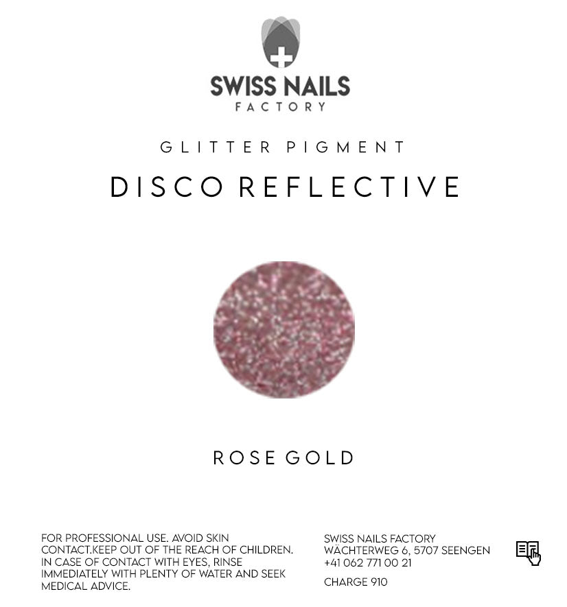 Disco reflective glitter - Rose gold C04