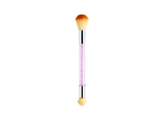 Duo Staublinsel & Schwamm Applikator Pink