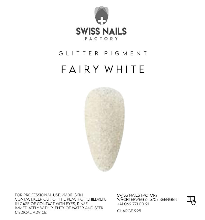 Fairy white glitter - Pure white HS0101-2