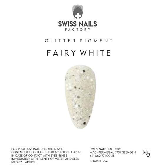 Fairy white sequins - Silver White HS0101-4