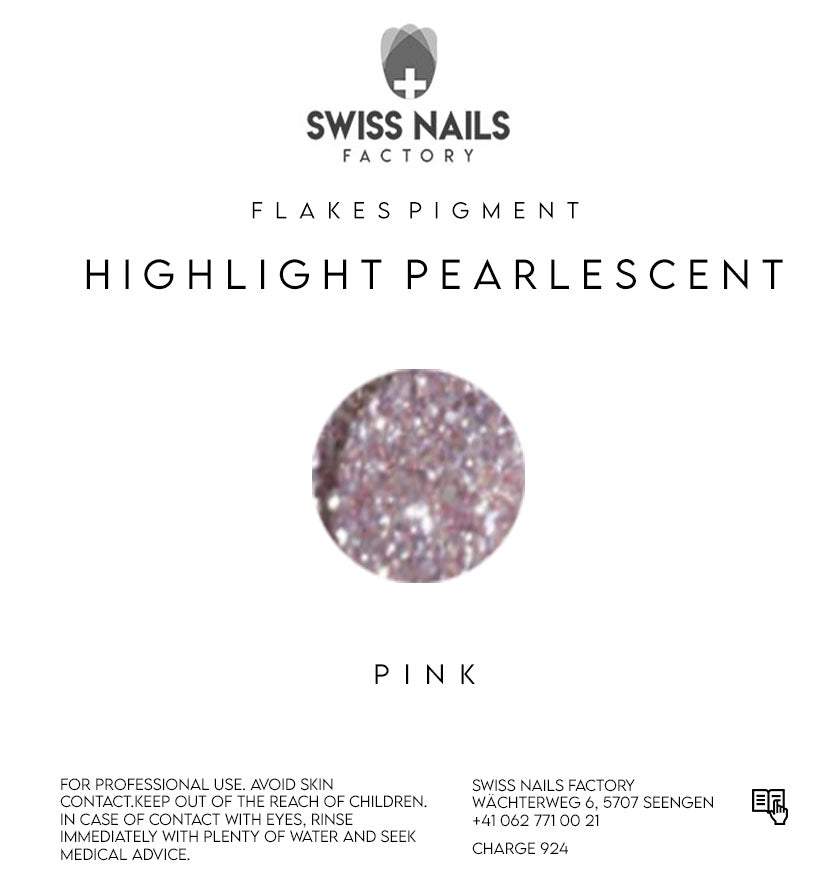 Highlight pearlescent flakes - Pink H01