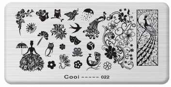 Nailart Stamping Schablone Nr. 22