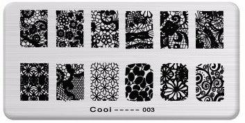 Nailart Stamping Schablone Nr. 3