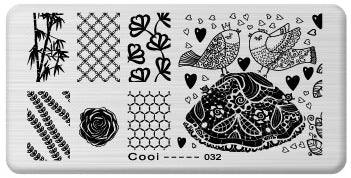 Nailart Stamping Schablone Nr. 32