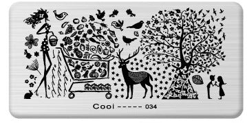 Nailart Stamping Schablone Nr. 34