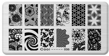 Nailart Stamping Schablone Nr. 35