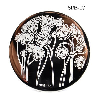 Nailart Stamping Schablone Rund SPB-17