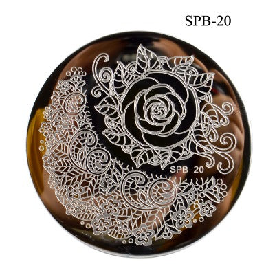 Nailart Stamping Schablone Rund SPB-20