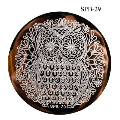 Nailart Stamping Schablone Rund SPB-29