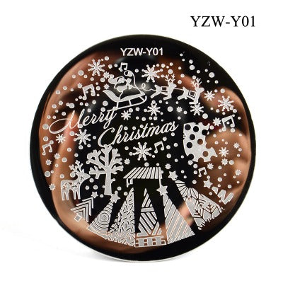 Nailart Stamping Schablone Rund YZW-Y01