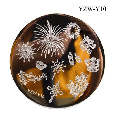 Nailart Stamping Schablone Rund YZW-Y10