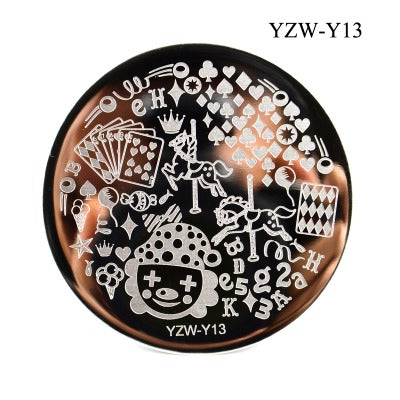 Nailart Stamping Schablone Rund YZW-Y13