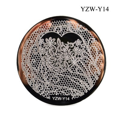 Nailart Stamping Schablone Rund YZW-Y14